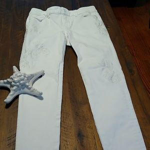 White House Black Market white jeans